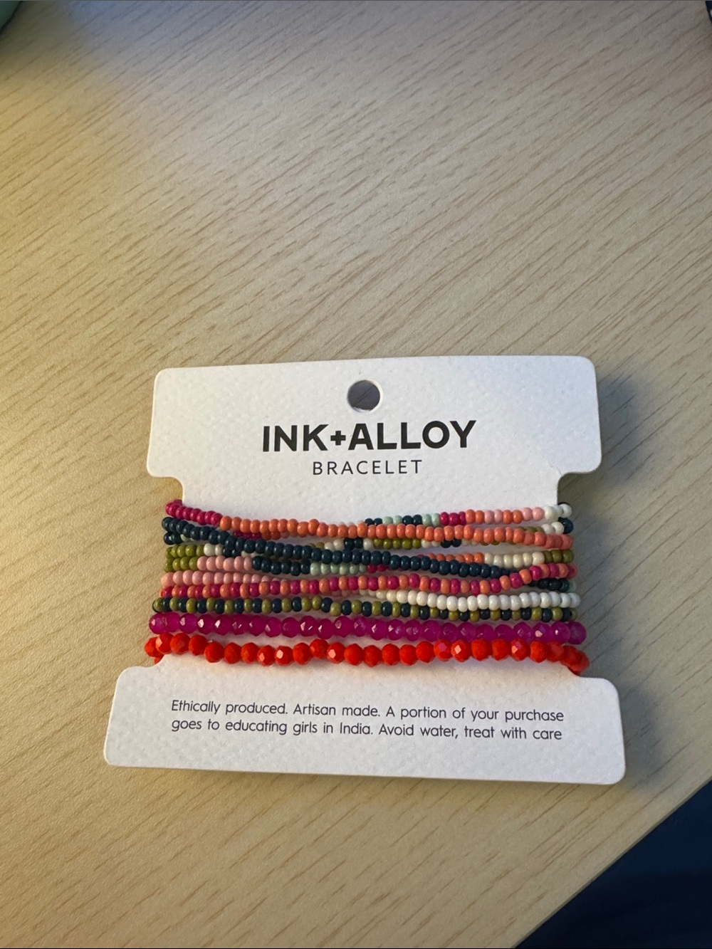 Ink and Alloy Multicolor Beaded Bracelet Set